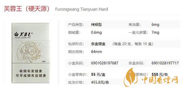 芙蓉王硬天源价格表和图片2021芙蓉王硬天源多少钱一盒